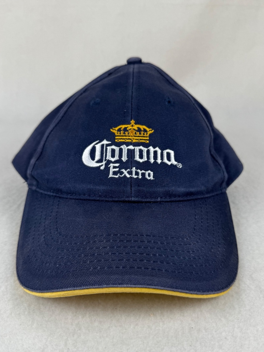 Corona Extra Navy Blue Embroidered Logo Adjustable Beer Hat
